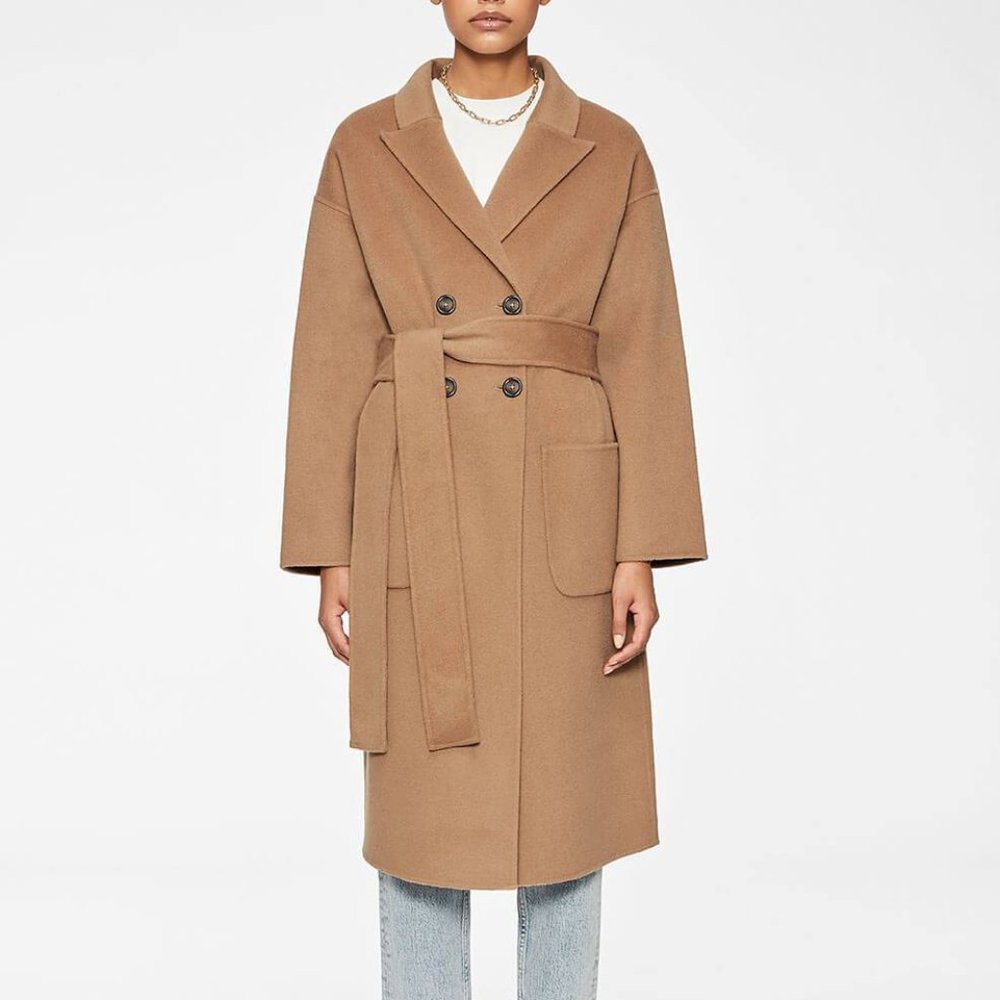 Anine Bing Tan Pea Coat